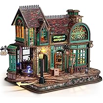 Amazon | FUNPOLA 3Dパズル 木製パズル DIY建築キット 田園小屋 モデル